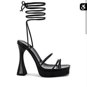 Jeffrey Campbell tie up heels